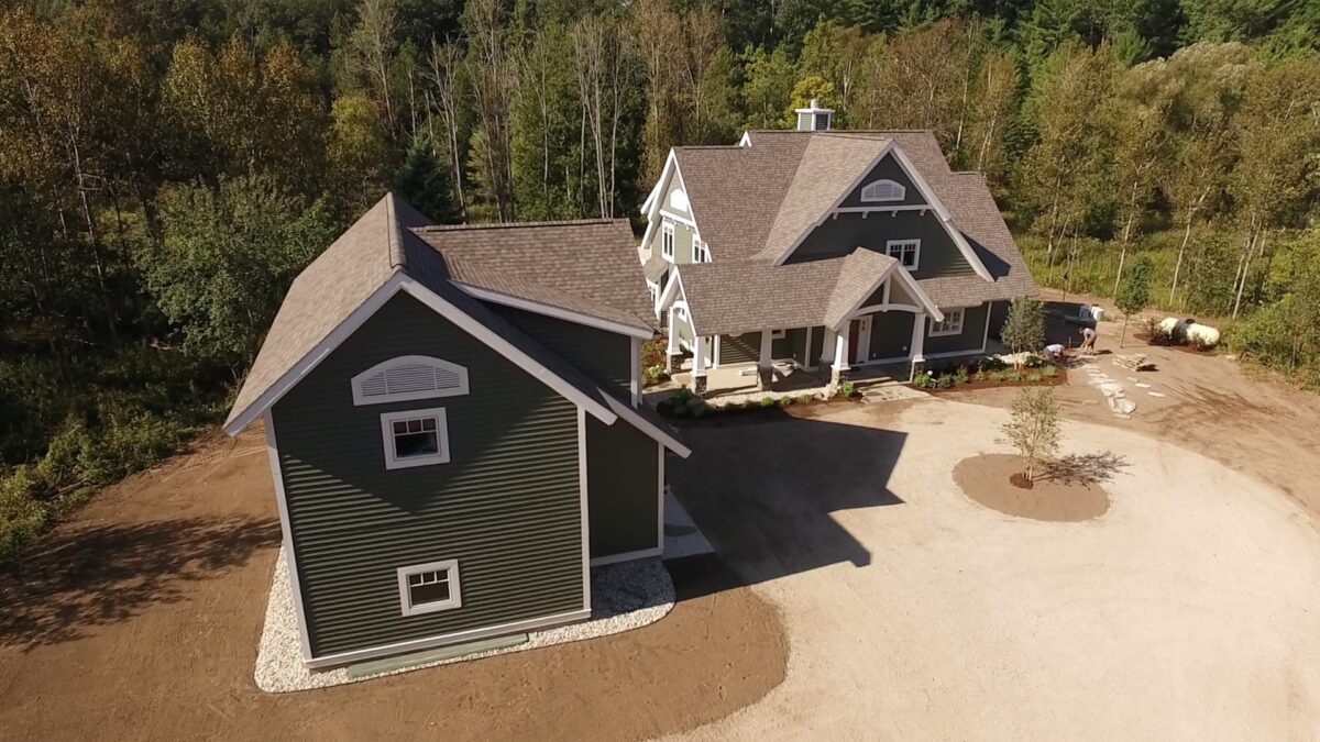 Aerial View of Home by Sidock Architects in Gaylord Aerial View of Home by Sidock Architects in Gaylord