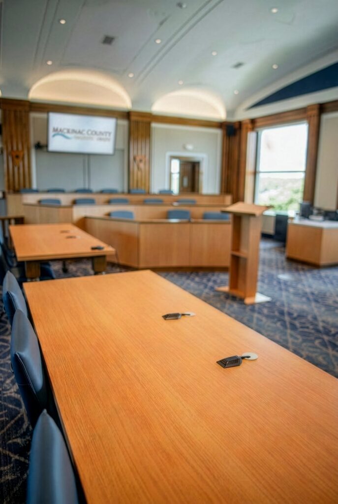 Mackinac County Court interior