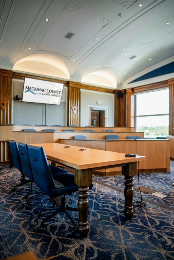 Mackinac County Court interior
